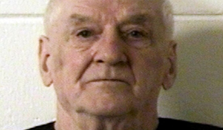 FILE - This undated booking photo provided by the Marinette County, Wis., Jail shows Ray Vannieuwenhoven. Eighty-two-year-old Vannieuwenhoven has been charged in Marinette County with first-degree murder in the deaths of David Schuldes and Ellen Matheys at a park in Silver Cliff, Wis., 43 years ago. Sheriff's detective Todd Baldwin testified Wednesday, June 19, 2019, that tests of Vannieuwenhoven's DNA from a licked envelope matched DNA from the crime scene. He's scheduled to enter a plea July 1. (Marinette County Jail via AP File)
