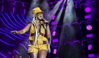 FILE - In this July 7, 2018 file photo, Mary J. Blige performs at the 2018 Essence Festival at the Mercedes-Benz Superdome in New Orleans. Blige will take part in the Essence Festival, marking 25 years of celebrating black excellence in business, fashion, entertainment and music. (Photo by Amy Harris/Invision/AP, File)