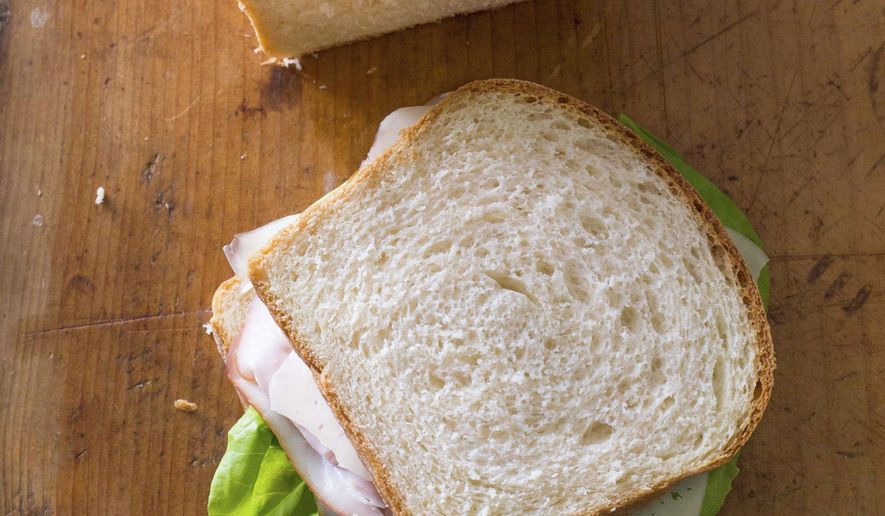 This undated photo provided by America's Test Kitchen in June 2019 shows American Sandwich Bread in Brookline, Mass. This recipe appears in the cookbook “Bread Illustrated.” (Carl Tremblay/America's Test Kitchen via AP)