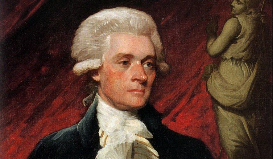This 1786 portrait of Thomas Jefferson by artist Mather Brown. (AP Photo)