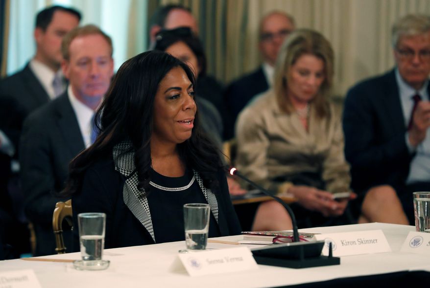 Kiron Skinner, Secretary of State Mike Pompeo&#39;s director of policy and planning, came under fire in April for remarks she made about China. (Associated Press)
