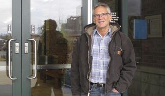 FILE - In this April 26, 2016, file photo, &amp;quot;Into the Wild&amp;quot; author Jon Krakauer comments on his lawsuit against Montana&#39;s higher education commissioner in Bozeman, Mont. Krakauer&#39;s five-year quest to find out how and why Montana&#39;s top higher education official intervened to prevent a star college quarterback&#39;s expulsion over a rape accusation stalled Wednesday, July 3, 2019, when the state Supreme Court denied him access to those records. (AP Photo/Matt Volz, File)