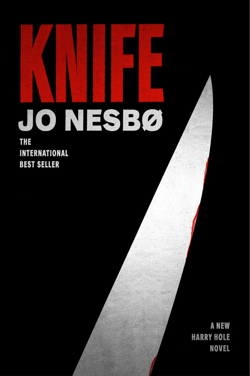 This cover image released by Alfred A. Knopf shows "Knife," by Jo Nesbo. (Alfred A. Knopf via AP)