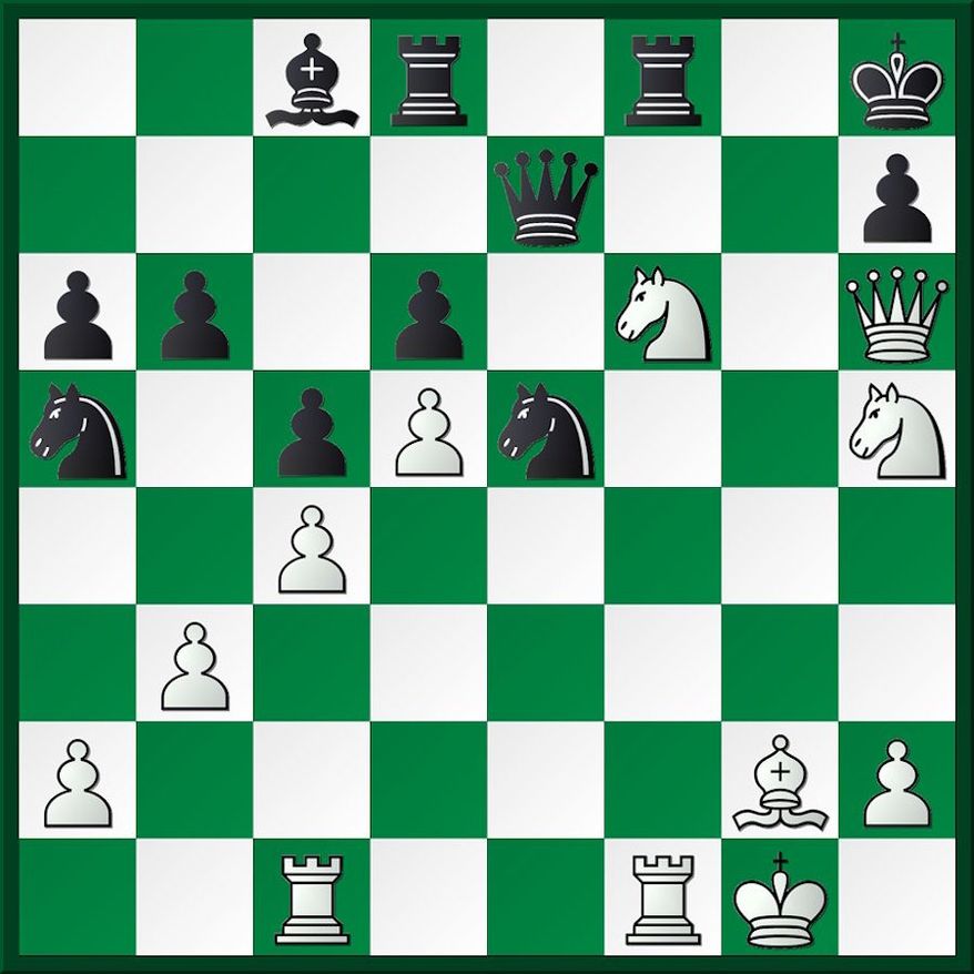 Yu-Kore after 24...Ne5.