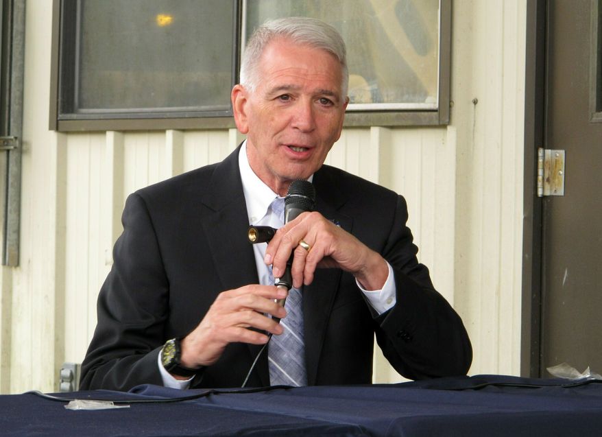 In this March 18, 2019, file photo, U.S. Rep. Ralph Abraham speaks at a business event hosted by the Republican Governors Association in Baton Rouge, La. (AP Photo/Melinda Deslatte, File)