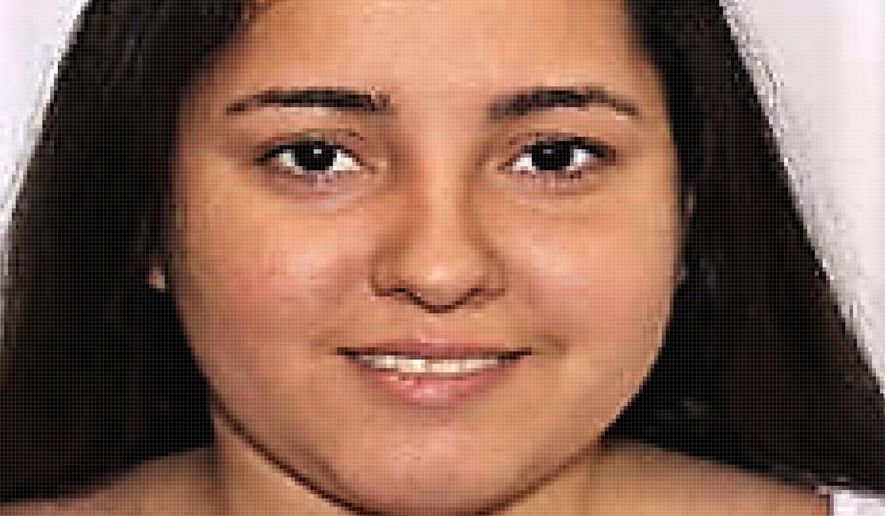This photo provided by the Greenville Police Department shows Hilmary Moreno-Berrios. Police say Moreno-Berrios stole a vehicle after throwing a nonpoisonous snake at the driver, then crashed through barricades set up for a pole vaulting exhibition Friday, July 5, 2019, in the South Carolina city. (Greenville Police Department via AP)