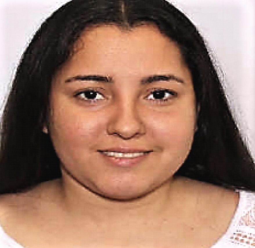 This photo provided by the Greenville Police Department shows Hilmary Moreno-Berrios. Police say Moreno-Berrios stole a vehicle after throwing a nonpoisonous snake at the driver, then crashed through barricades set up for a pole vaulting exhibition Friday, July 5, 2019, in the South Carolina city. (Greenville Police Department via AP)