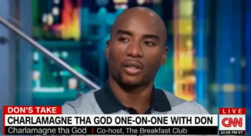 Charlamagne tha God with CNN's Don Lemon (image via CNN screenshot)