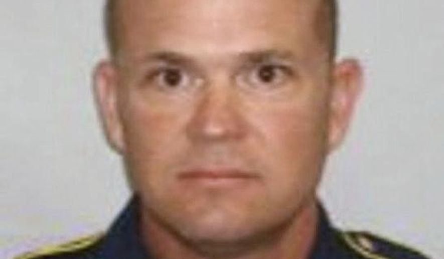 This undated image released by the Louisiana State Police via The Advocate shows Louisiana State Trooper Steven Vincent. News outlets report 57-year-old Kevin Daigle was found guilty Tuesday, July 9, 2019, after a jury returned a unanimous guilty verdict in less than 15 minutes in the killing of Trooper Vincent. (Louisiana State Police/The Advocate via AP)