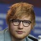 FILE - In this Friday, Feb. 23, 2018 file photo, singer-songwriter Ed Sheeran speaks during a press conference for the film &#39;Songwriter&#39; during the 68th edition of the International Film Festival Berlin, Berlinale, in Berlin. Ed Sheeran has confirmed for the first time that he and long-time girlfriend Cherry Seaborn are married. British media have reported that the pair wed before Christmas in front of about 40 friends and family. In an interview, Sheeran talked about how he wrote the song “Remember the Name,” which refers to “my wife,” before getting married. (AP Photo/Markus Schreiber, FILE)