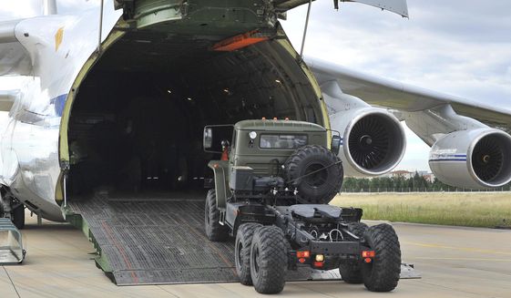 The first shipments of the Russian S-400 missile defense system have arrived in Turkey, moving the country closer to a standoff with Washington. The U.S. has strongly urged the NATO member to pull back from the deal and warned that it will face economic sanctions. (Associated Press)