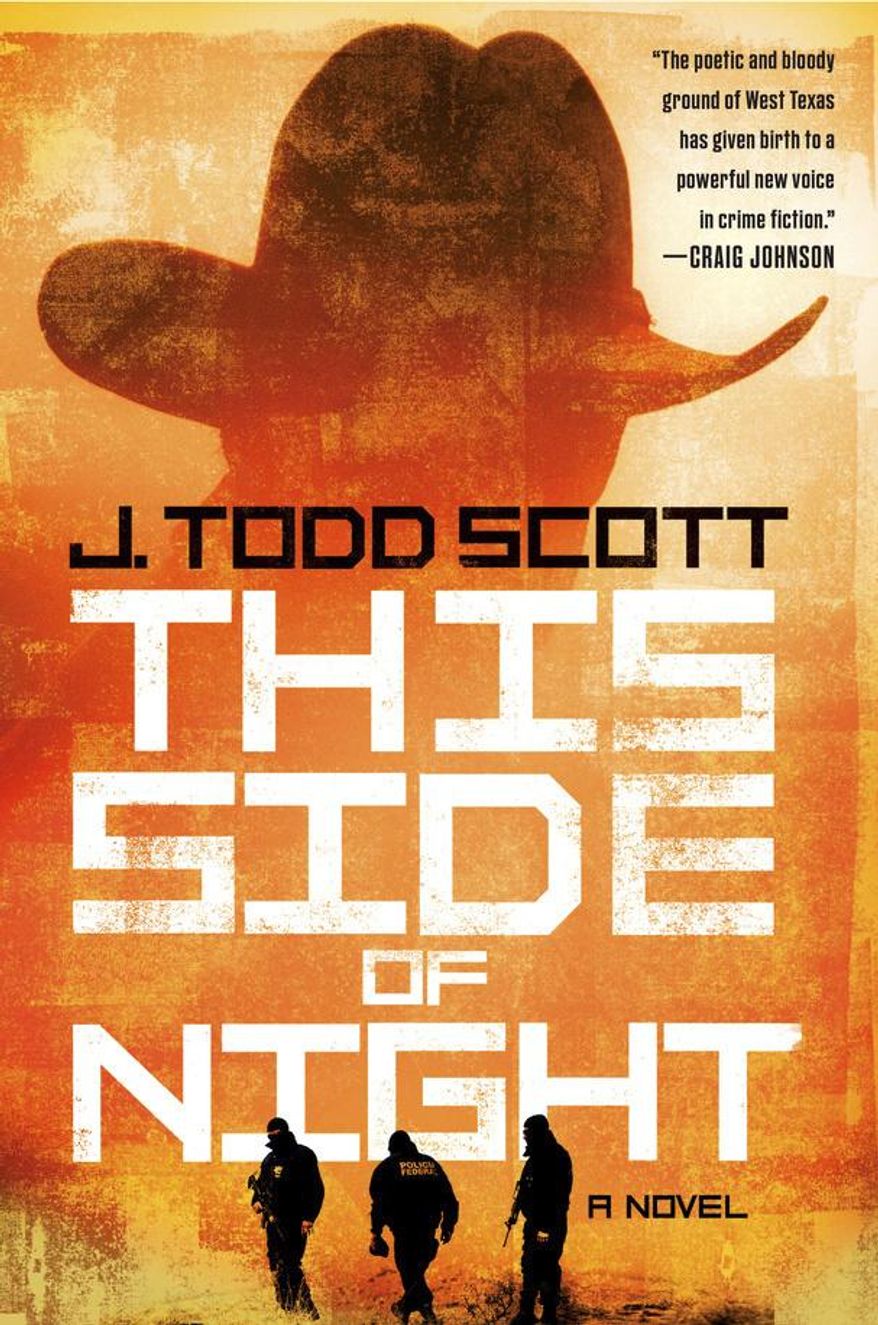 This cover image released by G.P. Putnam's Sons shows "This Side of Night," a novel by J. Todd Scott. (G.P. Putnam's Sons via AP)