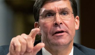Secretary of Defense nominee Mark T. Esper, who spent nearly seven years as a Raytheon executive, appears to be on the fast track to replacing James Mattis. (ASSOCIATED PRESS)