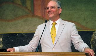 Louisiana Gov. John Bel Edwards, a Democrat, likely faces a complicated path to reelection in 2020. President Trump won the state by 20 points in 2016. (Associated Press Photographs)