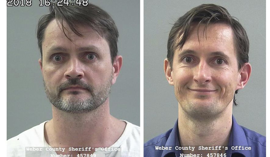 FILE - These undated file photos released by the Weber County Sheriff's Office show Jacob Kingston, left, and Isaiah Kingston. Two executives of a Salt Lake City biodiesel company linked to a polygamous group are pleading guilty to charges filed in a $511 million tax credit scheme. Court documents made public on Friday, July 19, 2019, show Jacob Kingston and Isaiah Kingston with the company Washakie Renewable Energy have pleaded guilty to charges including money laundering, mail fraud and conspiracy. (Weber County Sheriff's Office via AP, File)