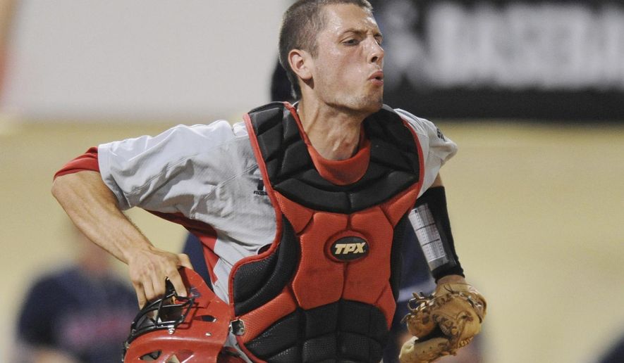 FILE - In this May 31, 2009, file photo, Western Kentucky's Matt Rice celebrates after beating Mississippi during the NCAA Tournament regional baseball game at Oxford-University Stadium in Oxford, Miss. Supreme Court Justice Clarence Thomas chose Berkeley graduate James Matt" Rice for a one-year Supreme Court law clerkship. Bruce Newman/The Oxford Eagle via AP)