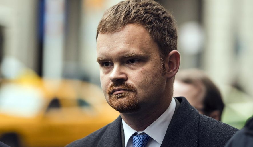 FILE - In this Dec. 20, 2017, file photo, Brandon Bostian, the engineer involved in the 2015 Amtrak derailment in Philadelphia that that left eight people dead and about 200 injured, departs from the center for criminal justice in Philadelphia. Manslaughter charges filed against Bostian have been dropped for a second time. A defense lawyer argued Tuesday, July 23, 2019, that any mistakes made by Bostian do not amount to a crime, and a city judge agreed. The state Attorney General&#x27;s Office says it will appeal the latest ruling. (AP Photo/Matt Rourke, File)