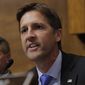 Sen. Ben Sasse, R-Neb., is shown in a Judiciary Committee hearing in this Sept. 27, 2018, file photo. (Jim Bourg/Pool Photo via AP) **FILE** 