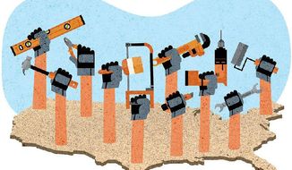 Apprenticeships Growing Jobs Illustration by Greg Groesch/The Washington Times