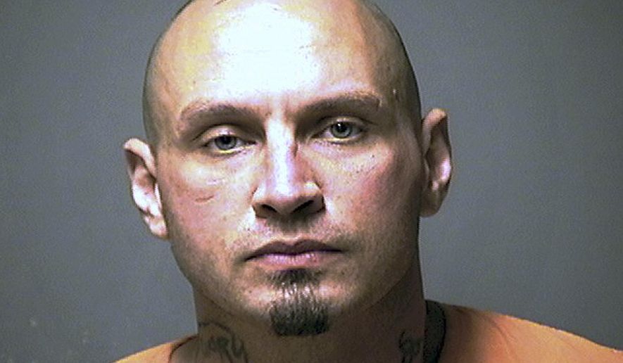 This booking photo released Wednesday, July 24, 2019, by the Manchester Police Department shows Damien Seace, arrested Tuesday and accused of killing his girlfriend Jennifer Burpee in Manchester, N.H. (Manchester Police Department via AP)