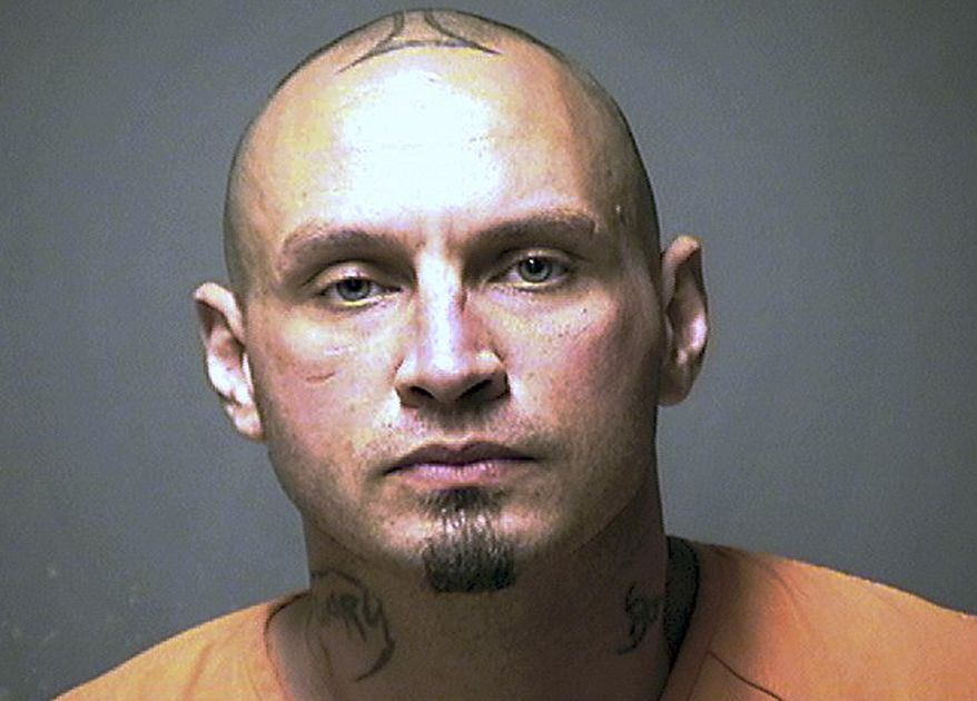 This booking photo released Wednesday, July 24, 2019, by the Manchester Police Department shows Damien Seace, arrested Tuesday and accused of killing his girlfriend Jennifer Burpee in Manchester, N.H. (Manchester Police Department via AP)