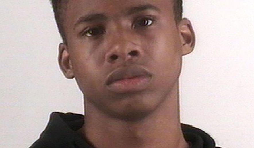 This undated photo provided by the Tarrant County Sheriff's Office shows Taymor McIntyre. A Texas jury has convicted the teenage rapper of murder in the 2016 shooting death of a man during a home invasion. The Tarrant County jury on Friday, July 19, 2019, found 19-year-old McIntyre of Arlington guilty for his role in the death of 21-year-old Ethan Walker at Walker's home in Mansfield, southeast of Fort Worth. (Tarrant County Sheriff's Office via AP)