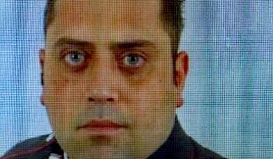 In this photo released by Carabinieri, is portrayed officer Mario Cerciello Rega, 35, who was stabbed to death in Rome early Friday, July 26, 2019. Italian police said Saturday that two 19-year-old American tourists have confessed to fatally stabbing the Italian paramilitary policeman who was investigating the theft of a bag with a cellphone.