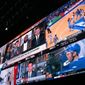 This March 8, 2019 photo shows a wall of video screens in the sports betting lounge at the Tropicana casino in Atlantic City N.J. On May 8, 2019, Fox Sports announced it is buying nearly 5 percent of The Stars Group, the parent company of PokerStars, and that the two companies will offer sports betting in the fall in the U.S. (AP Photo/Wayne Parry)