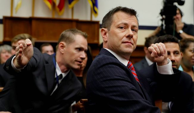 Texts between then-FBI Deputy Assistant Director Peter Strzok and FBI attorney Lisa Page could get a more complete examination soon. (Associated Press)