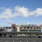 This Oct. 21, 2018 photo shows a general view of FedEx Field in Landover, Md. FedEx Field is a concrete relic of stadiums past with a clock ticking on its status as an NFL building. The Washington Redskins’ training camp home away from home is only six years old and yet it appears to be on borrowed time. (AP Photo/Mark Tenally, file)