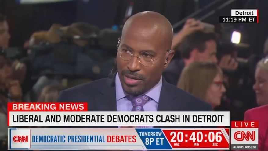 CNN analyst Van Jones discusses the chances of Democrats who are vying to lead the party against President Trump in the 2020 election, July 31, 2019. (Image: CNN screenshot)