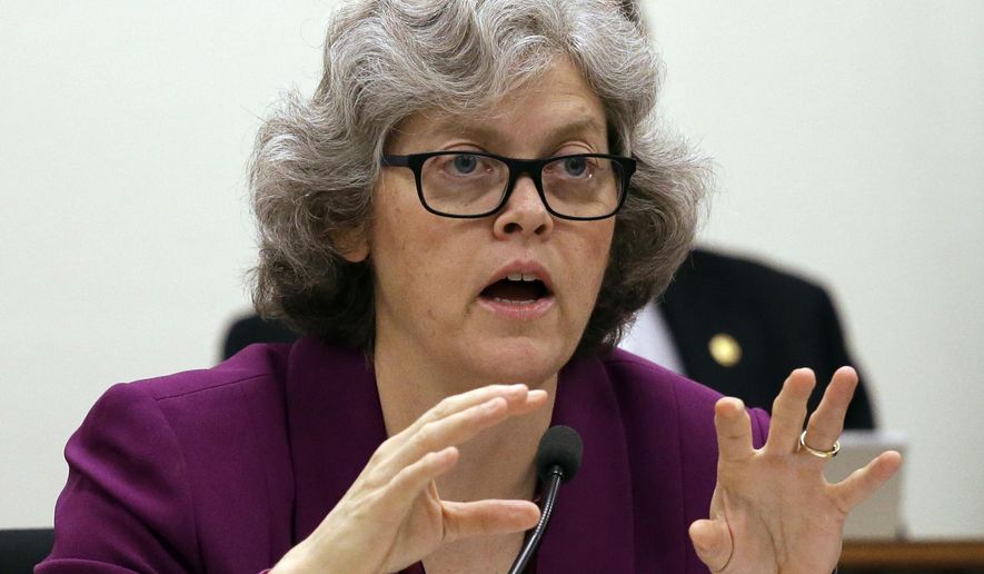 FILE - In this Jan 21, 2016 file photo, Rep. Laurie Jinkins, D-Tacoma, speaks during a committee hearing at the Capitol in Olympia, Wash. Jinkins is one of the candidates vying to become speaker of the House in Washington state as House Democrats are poised to elect the first woman to the position in history when they take a scheduled vote at a caucus meeting Wednesday, July 31, 2019 in Seattle. The selection must then be approved by the full House at the start of the 2020 legislative session in January. (AP Photo/Elaine Thompson, File)