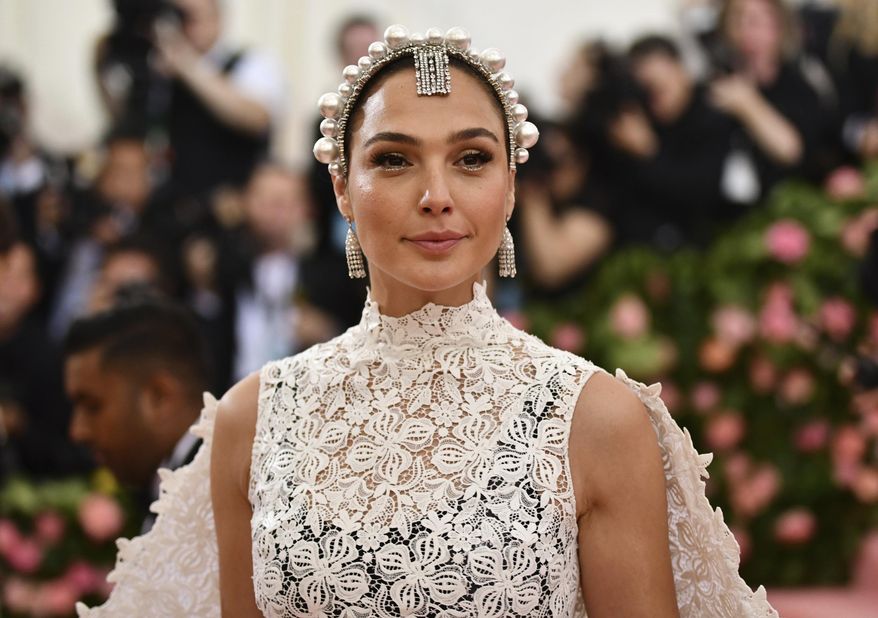 Gal Gadot attends The Metropolitan Museum of Art's Costume Institute benefit gala celebrating the opening of the "Camp: Notes on Fashion" exhibition in New York, May 6, 2019. (Photo by Charles Sykes/Invision/AP) ** FILE **