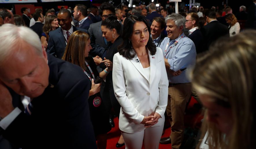 Rep. Tulsi Gabbard, a Democratic presidential hopeful, has a two-week long Army National Guard training exercise she must attend in Indonesia. (Associated Press)