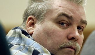 FILE - In this March 13, 2007 file photo, Steven Avery listens to testimony in the courtroom at the Calumet County Courthouse in Chilton, Wis.  Judge Angela Sutkiewicz on Thursday, Aug. 8, 2019  denied Avery&#39;s request in the 2005 killing of photographer Teresa Halbach. Halbach&#39;s remains were found in the Avery family&#39;s salvage yard. Avery argued the state turned over bones to the Halbach family without notifying the defense, but WLUK-TV reports the judge ruled that does not mean Avery should get a new trial .(AP Photo/Morry Gash, Pool, File)