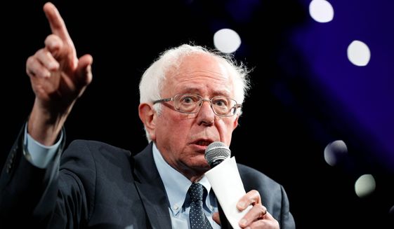 Democratic presidential candidate Sen. Bernard Sanders blasted President Trump as a white supremacist. Other Democrats have voiced similar opinions. (Associated Press)