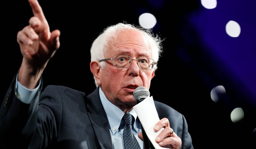 Democratic presidential candidate Sen. Bernard Sanders blasted President Trump as a white supremacist. Other Democrats have voiced similar opinions. (Associated Press)