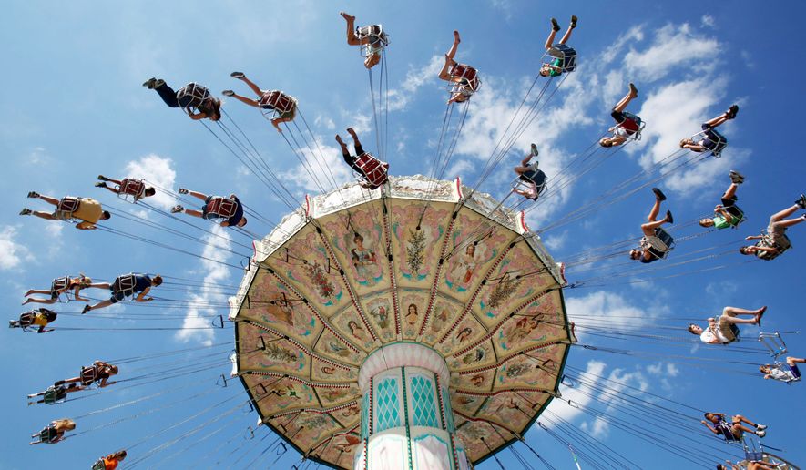 The Maryland State Fair in Timonium, Maryland, runs until Sept. 2. For the safety of fairgoers, about 60 officers and security guards will roam throughout the grounds. (Associated Press)