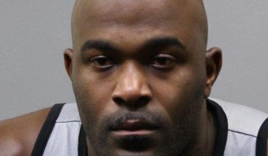 The Wednesday, Aug. 21, 2019 photo provided by the Harris County Sheriff's Office shows Mario Williams. Former Texans star Mario Williams has been arrested on a misdemeanor charge for allegedly trespassing at a woman's Houston-area home. Harris County court records show Williams was arrested early Tuesday and freed on $100 bond. (Harris County Sheriff's Office via AP)