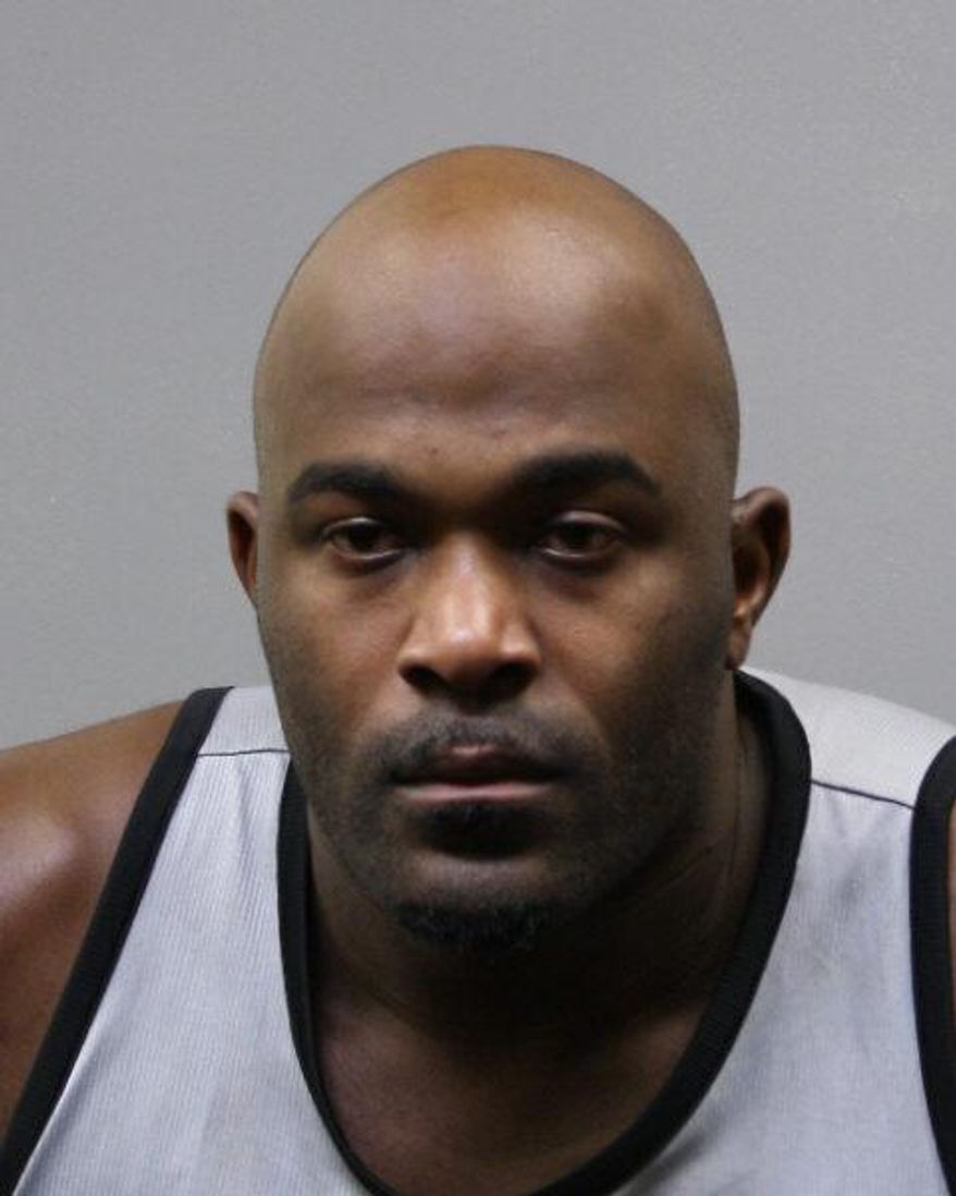 The Wednesday, Aug. 21, 2019 photo provided by the Harris County Sheriff's Office shows Mario Williams. Former Texans star Mario Williams has been arrested on a misdemeanor charge for allegedly trespassing at a woman's Houston-area home. Harris County court records show Williams was arrested early Tuesday and freed on $100 bond. (Harris County Sheriff's Office via AP)