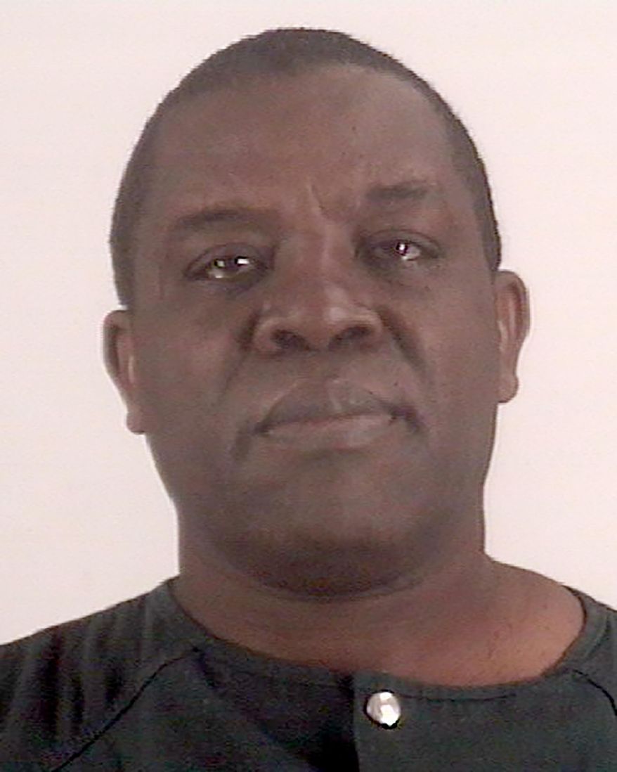 This Aug. 15, 2019 booking photo provided by the Tarrant County, Texas, Sheriff's Office shows Anthony Mamboleo Nyakeo. A jury in Texas has convicted Nyakeo, a health care worker of sexually assaulting a nursing home patient who had dementia. The jury in Fort Worth deliberated less than two hours Wednesday, Aug. 21, 2019 before convicting Nyakeo of aggravated sexual assault of an elderly or disabled person. The jury continues deliberations on Nyakeo's sentence Thursday. (Tarrant County Sheriff's Office via AP)