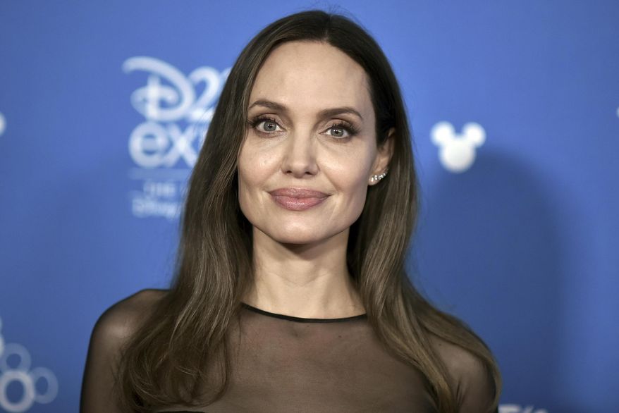 Angelina Jolie attends the &amp;quot;Go Behind the Scenes with the Walt Disney Studios,&amp;quot; press line at the 2019 D23 Expo, Saturday, Aug. 24, 2019, in Anaheim, Calif. (Photo by Richard Shotwell/Invision/AP)