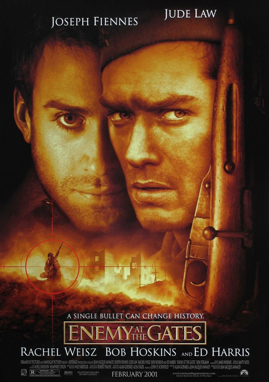 8. Enemy At The Gates Actors: Rachel Weisz, Jude Law, Ed Harris, Ron Perlman, Bob Hoskins Released: 2001 Directed by: Jean-Jacques Annaud