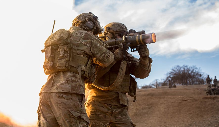 M3 MULTI-ROLE ANTI-ARMOR ANTI PERSONNEL WEAPON SYSTEM - U.S. Army Rangers assigned to 2nd Battalion, 75th Ranger Regiment, fire off a Carl Gustav 84mm recoilless rifle at a range on Camp Roberts, Calif., Jan 26, 2014. Rangers use a multitude of weaponry during their annual tactical training. (U.S. Army photo by Pfc. Rashene Mincy/ Released)
