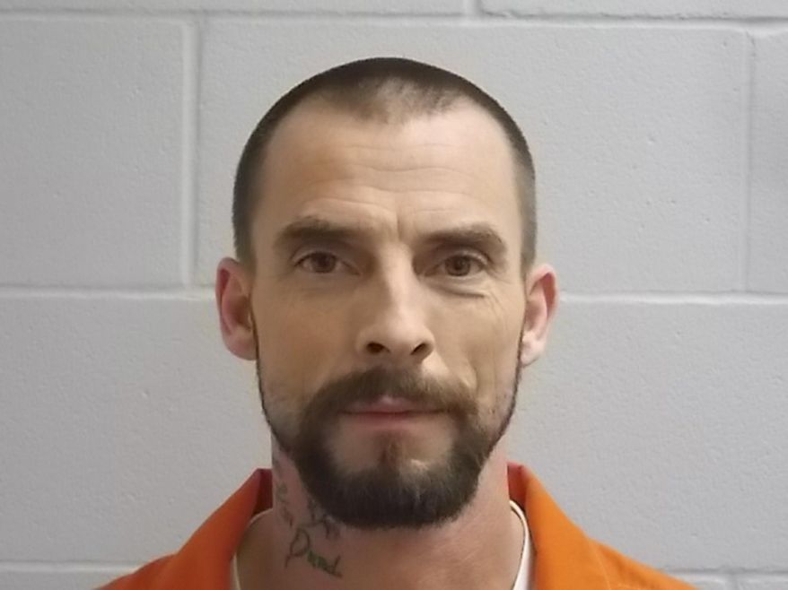 FILE - This undated file photo provided by the Noble County, Okla, Sheriff's Office, shows Nathan LeForce. Jurors are considering recommending the death sentence for LeForce, a man convicted of shooting an Oklahoma sheriff's deputy to death in the 2017 fatal shooting of Logan County Sheriff's Deputy David Wade. (Noble County Sheriff's Office via AP, File)