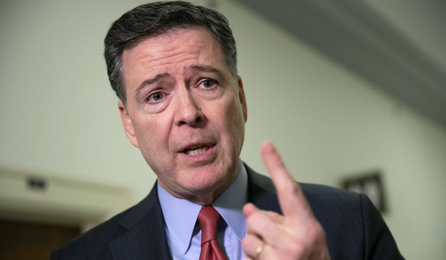 Former FBI Director James B. Comey has been found to have violated agency policies in his handling of memos documenting private conversations with President Trump. (Associated Press/File)
