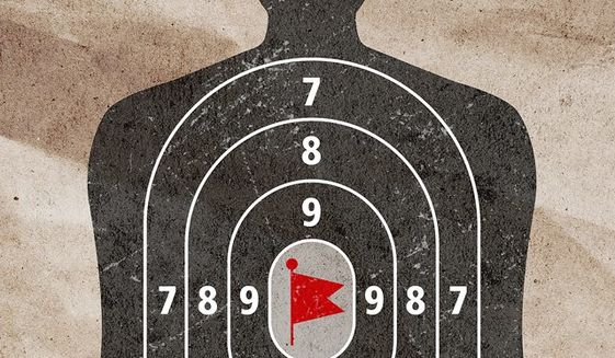 Flag Target Illustration by Greg Groesch/The Washington Times