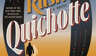 This cover image released by Random House shows &amp;quot;Quichotte&amp;quot; by Salman Rushdie. The novel will be released on Sept. 3. (Random House via AP)
