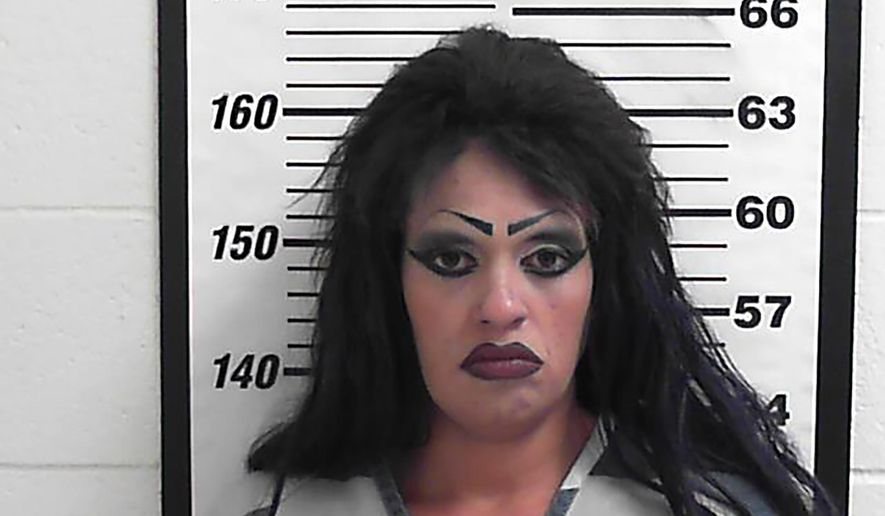 This Aug. 31, 2019 booking photo from the Davis County Jail shows Heather Elaine Garcia. Authorities say the Utah woman arrested on suspicion of driving with a suspended license and having illegal drugs tried to persuade an officer she was her daughter. A probable cause statement says the 38-year-old Garcia repeatedly identified herself as her 20-year-old daughter during the traffic stop Saturday north of Salt Lake City. Garcia finally acknowledged she lied about her identity after the officer noticed she didn't look like the photo he found of her daughter. (Davis County Jail via AP)