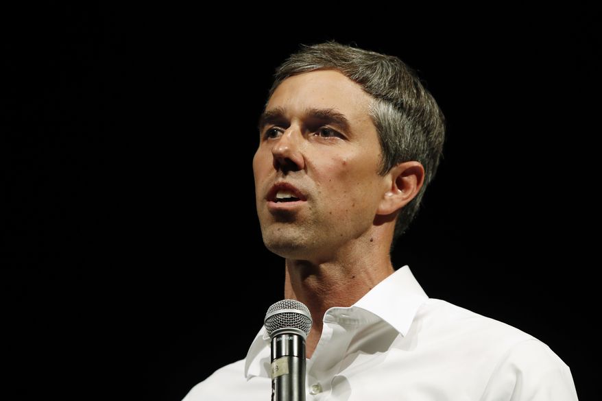 Democratic presidential candidate former Texas Rep. Beto O'Rourke speaks during a Town Hall event at Tufts University Thursday, Sept. 5, 2019, in Medford, Mass. (AP Photo/Winslow Townson)